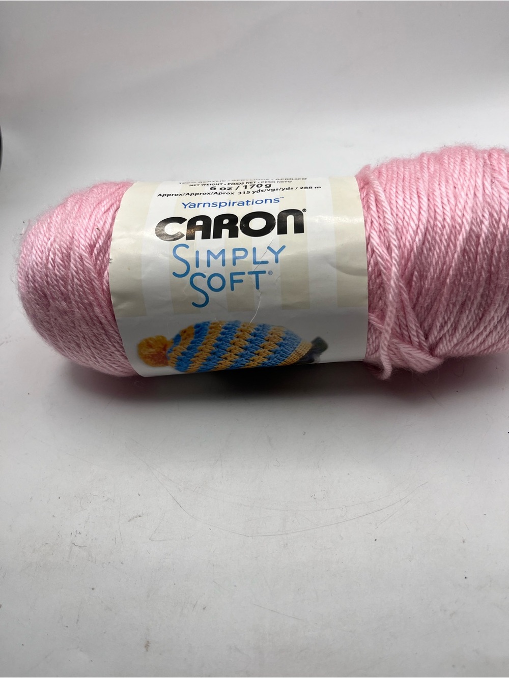 Caron Simply Soft Soft Pink Yarn
